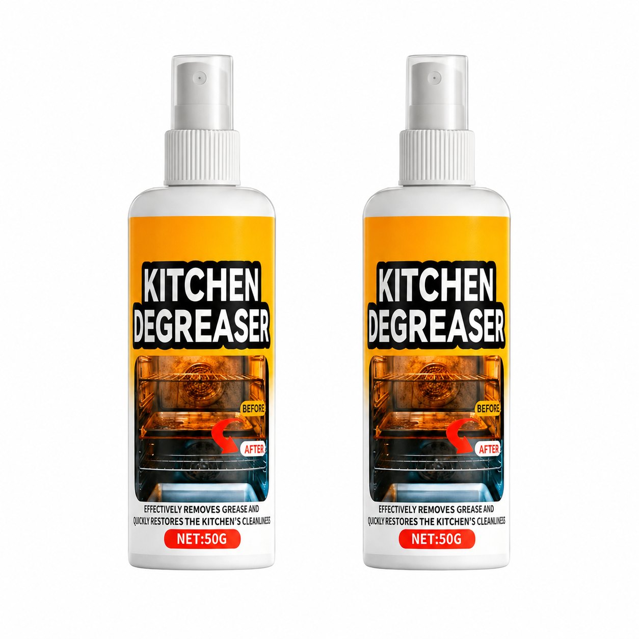 2 bottle GreaseKiller Spray bundle