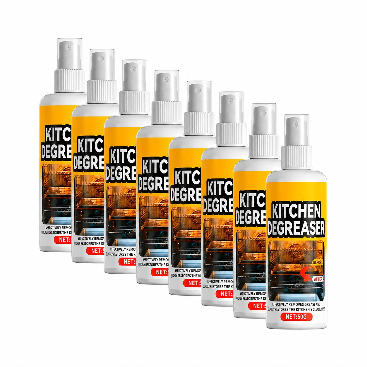 8 bottle GreaseKiller Spray bundle